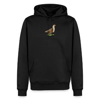 Rebhuhn I Hühnervögel Niederwild Motiv für Jäger - Männer Premium Bio Hoodie - Schwarz - Vorne - Nico (187cm)