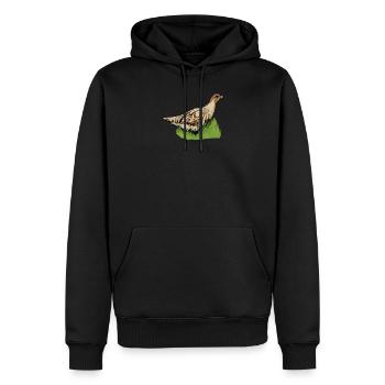 Rebhuhn I Hühnervögel Niederwild Motiv für Jäger - Männer Premium Bio Hoodie - Schwarz - Vorne - Nico (187cm)