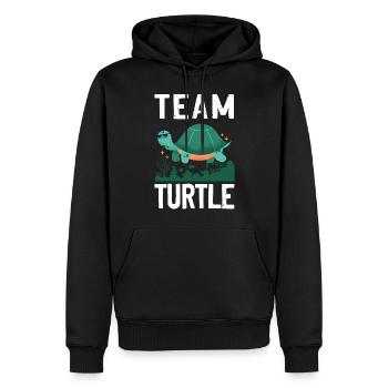 Sea Turtle Tortoise Team Turtle - Männer Premium Bio Hoodie - Schwarz - Vorne - Nico (187cm)