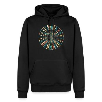 Joueur de conga Batteur de Conga - Sweat à capuche Premium bio Homme - noir - Devant - Nico (187cm)