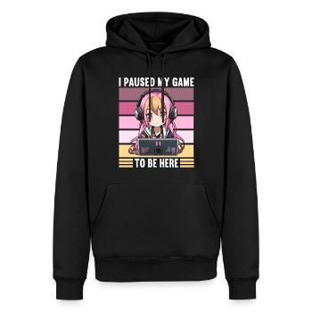 Console de jeu PC Gamer Girl Gamer Girl - Sweat à capuche Premium bio Homme - noir - Devant - Nico (187cm)
