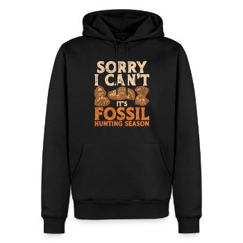 Paläontologe It's Fossil Hunting Season - Männer Premium Bio Hoodie - Schwarz - Vorne - Nico (187cm)