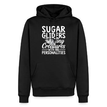 Sugar Gliders Tiny Creatures Sugar Glider Owner - Sweat à capuche Premium bio Homme - noir - Devant - Nico (187cm)