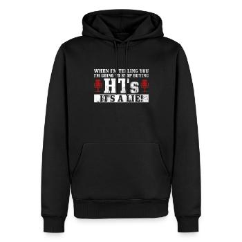 Amateurfunk-design Für Amateurfunker - Männer Premium Bio Hoodie - Schwarz - Vorne - Nico (187cm)