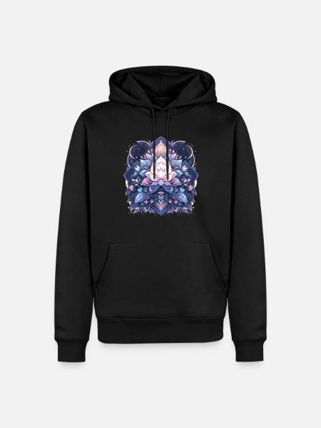 Lotus Blossom - Men’s Premium Organic Hoodie - black
