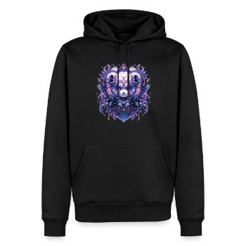 Panda Panda Tête Panda Ours Panda Panda Bébé - Sweat à capuche Premium bio Homme - noir - Devant - Nico (187cm)