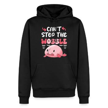 Meeresbiologe Tiefseefisch Blobfisch Ozean - Männer Premium Bio Hoodie - Schwarz - Vorne - Nico (187cm)