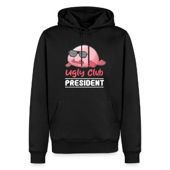 Meeresbiologe Tiefseefisch Blobfisch Ozean - Männer Premium Bio Hoodie - Schwarz - Vorne - Nico (187cm)
