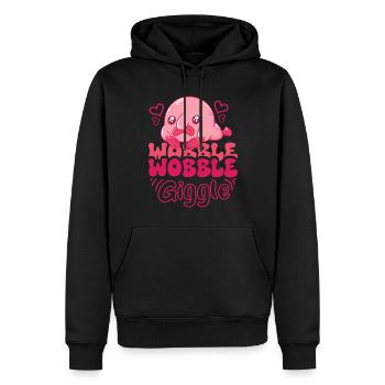 Meeresbiologe Tiefseefisch Blobfisch Ozean - Männer Premium Bio Hoodie - Schwarz - Vorne - Nico (187cm)