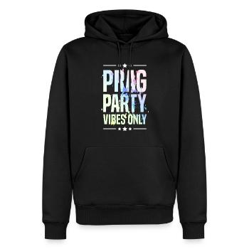 Prag Party Vibes - Männer Premium Bio Hoodie - Schwarz - Vorne - Nico (187cm)
