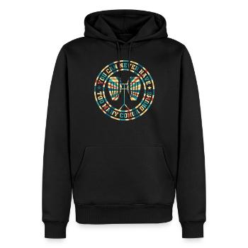 Joueur de conga - Vous ne pouvez jamais avoir trop de Conga D - Sweat à capuche Premium bio Homme - noir - Devant - Nico (187cm)