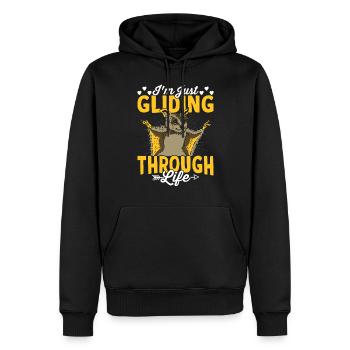Sugar Glider Gleitet Durch Das Leben Sugar Gliders - Männer Premium Bio Hoodie - Schwarz - Vorne - Nico (187cm)