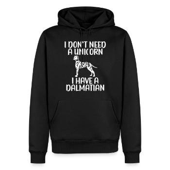 Gifts for Dalmatian Lovers - Männer Premium Bio Hoodie - Schwarz - Vorne - Nico (187cm)