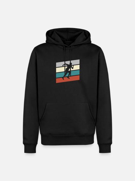 Jogging Rétro - Sweat à capuche Premium bio Homme - noir