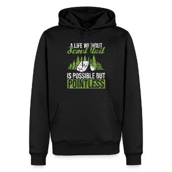 Scout Leader Design Für Einen Cub Master, Der Cub - Men’s Premium Organic Hoodie - black - Front - Nico (187cm)