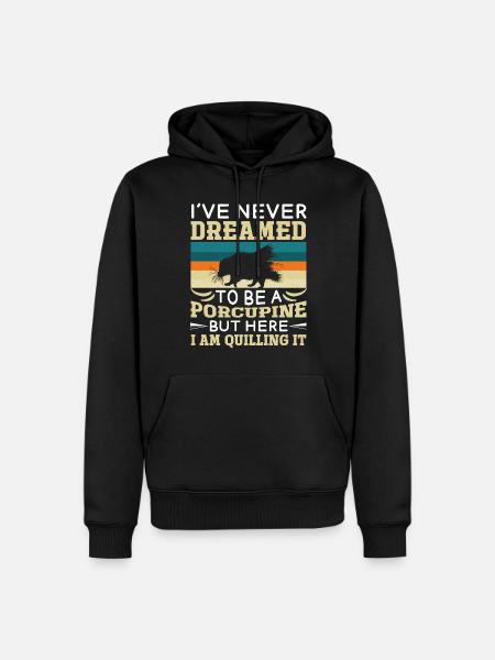 Love Porcupine - Men’s Premium Organic Hoodie - black