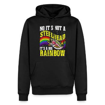 Funny Fishing Men Women - Männer Premium Bio Hoodie - Schwarz - Vorne - Nico (187cm)