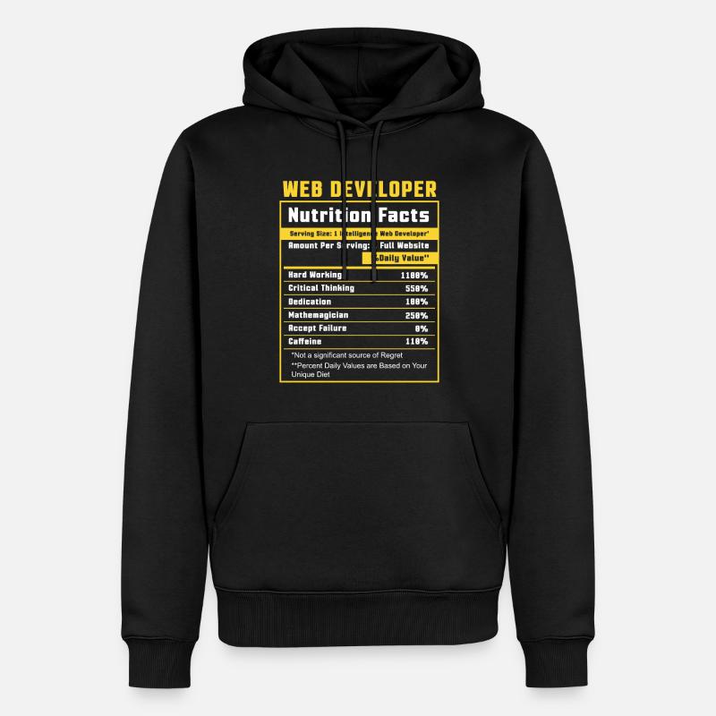 Webentwickler Website-entwicklung It-programmierer - Männer Premium Bio Hoodie - Schwarz