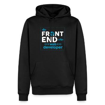 Webentwickler Website-entwicklung It-programmierer - Männer Premium Bio Hoodie - Schwarz - Vorne - Nico (187cm)