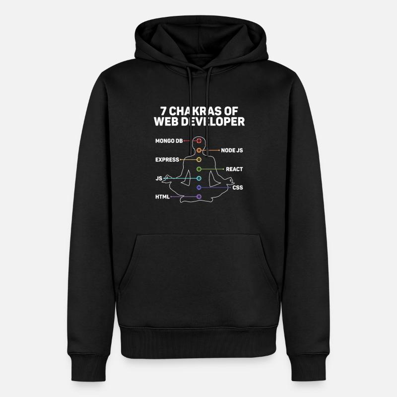 Web-entwickler Website-entwicklung - Männer Premium Bio Hoodie - Schwarz