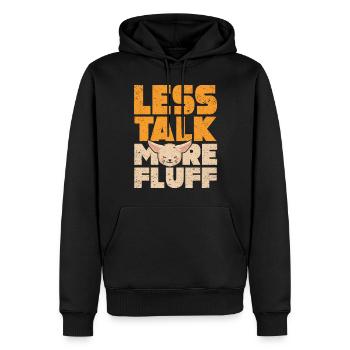 Weniger Reden Mehr Flausch Fennek Fuchs Besitzer - Männer Premium Bio Hoodie - Schwarz - Vorne - Nico (187cm)