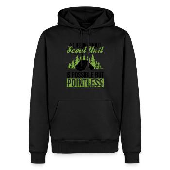 Cub Matser Design Für Einen Pfadfinderführer - Sweat à capuche Premium bio Homme - noir - Devant - Nico (187cm)