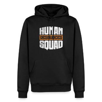 HR Manager Personalmanager Human Resources Squad - Männer Premium Bio Hoodie - Schwarz - Vorne - Nico (187cm)