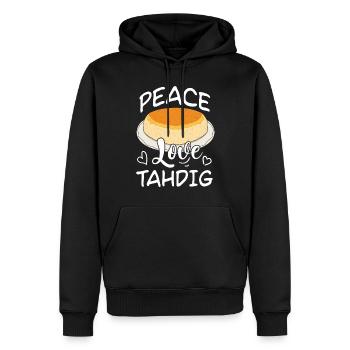 Thadig Food Lover Geschenke - Männer Premium Bio Hoodie - Schwarz - Vorne - Nico (187cm)
