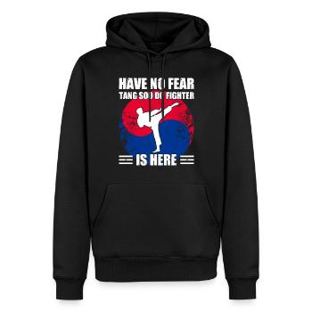 Tang Soo Do Cadeau - Sweat à capuche Premium bio Homme - noir - Devant - Nico (187cm)