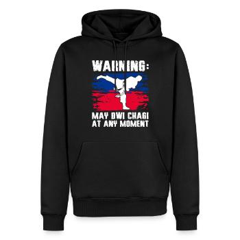 Tang Soo Do Cadeau - Sweat à capuche Premium bio Homme - noir - Devant - Nico (187cm)