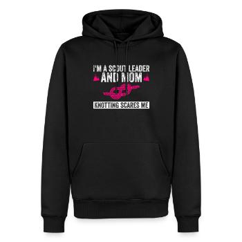 Design Für Eine Pfadfindermutter Für Eine - Sweat à capuche Premium bio Homme - noir - Devant - Nico (187cm)
