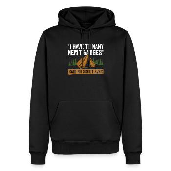 Cub Scouting Design Für Einen Pfadfinderführer - Men’s Premium Organic Hoodie - black - Front - Nico (187cm)