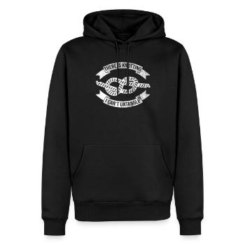 Pfadfinderleiter-design Für Einen - Sweat à capuche Premium bio Homme - noir - Devant - Nico (187cm)
