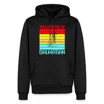 Gifts for Dalmatian Lovers - Männer Premium Bio Hoodie - Schwarz - Vorne - Nico (187cm)