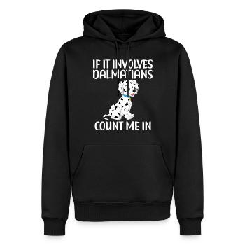 Gifts for Dalmatian Lovers - Männer Premium Bio Hoodie - Schwarz - Vorne - Nico (187cm)