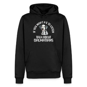 Gifts for Dalmatian Lovers - Männer Premium Bio Hoodie - Schwarz - Vorne - Nico (187cm)