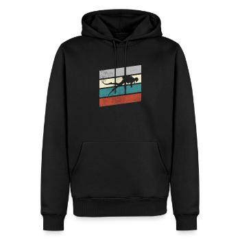 Tauchen Retro - Männer Premium Bio Hoodie - Schwarz - Vorne - Nico (187cm)
