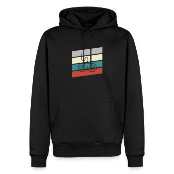 Gaming Retro - Männer Premium Bio Hoodie - Schwarz - Vorne - Nico (187cm)
