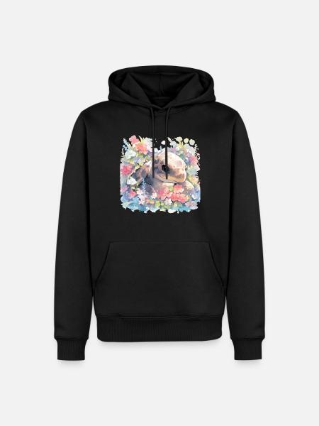 Turtle Lizard Turtle Baby Turtles - Men’s Premium Organic Hoodie - black