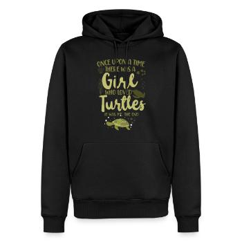 Tortue de mer Tortue Il était une fois - Sweat à capuche Premium bio Homme - noir - Devant - Nico (187cm)