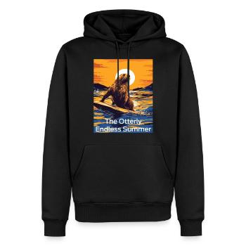 841 Surf Endless Summer Stoked Otter 841 - Sweat à capuche Premium bio Homme - noir - Devant - Nico (187cm)