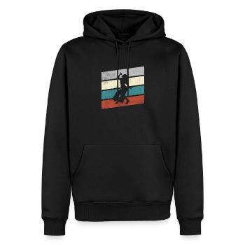Singen Retro - Männer Premium Bio Hoodie - Schwarz - Vorne - Nico (187cm)