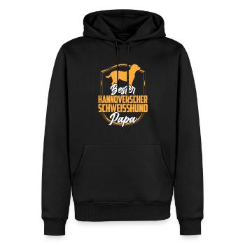 Bester Hannoverscher Schweißhund Papa - Männer Premium Bio Hoodie - Schwarz - Vorne - Nico (187cm)