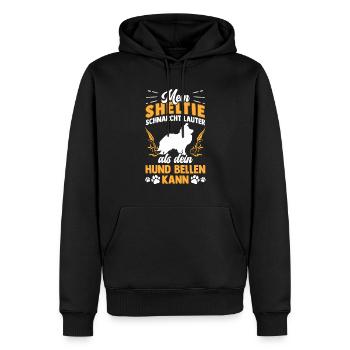 Shetland Sheepdog schnarcht lauter Sheltie - Männer Premium Bio Hoodie - Schwarz - Vorne - Nico (187cm)