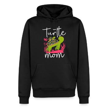 Sea Turtle Tortoise Mom Turtle Mom - Men’s Premium Organic Hoodie - black - Front - Nico (187cm)
