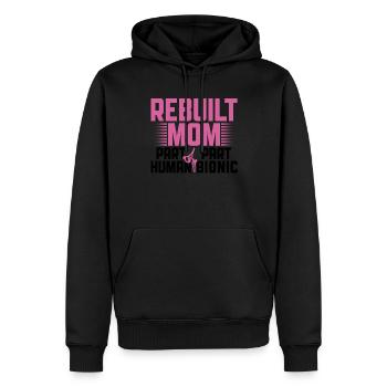 Bionische Hüftmutter Design Für Eine Mutter Mit - Sweat à capuche Premium bio Homme - noir - Devant - Nico (187cm)