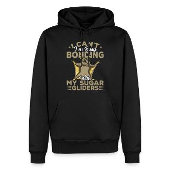 Bindung Mit Sugar Gliders Sugar Glider Besitzer - Männer Premium Bio Hoodie - Schwarz - Vorne - Nico (187cm)