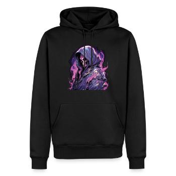 Skull Skull Skulls Skull Skeleton - Men’s Premium Organic Hoodie - black - Front - Nico (187cm)
