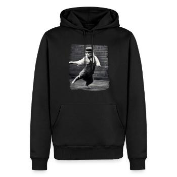 Chats Chat Chat Amoureux Drôles de Chats - Sweat à capuche Premium bio Homme - noir - Devant - Nico (187cm)