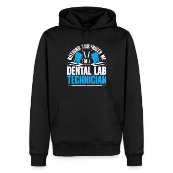 Zahntechniker Zahnprothetiker - Männer Premium Bio Hoodie - Schwarz - Vorne - Nico (187cm)